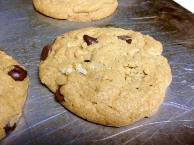 peanut butter oatmeal choc chip cookies finished