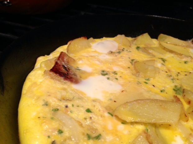 traditional spanish tortilla eggs cooked