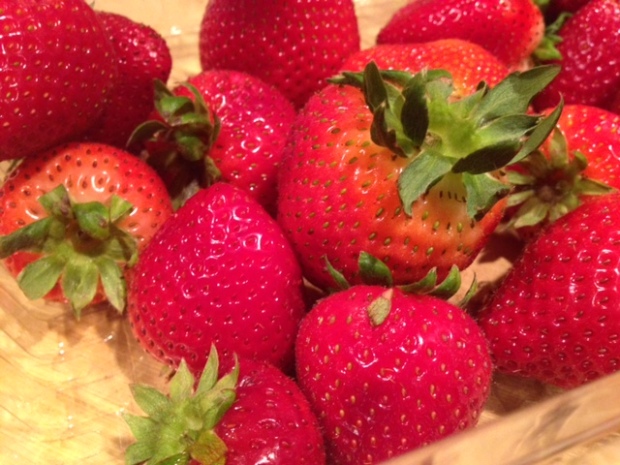 strawberry chia jam strawberries