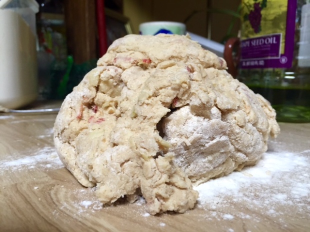 apple pie scones dough rough