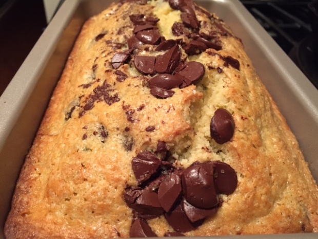 rosemary chocolate chip olive oil cake baked