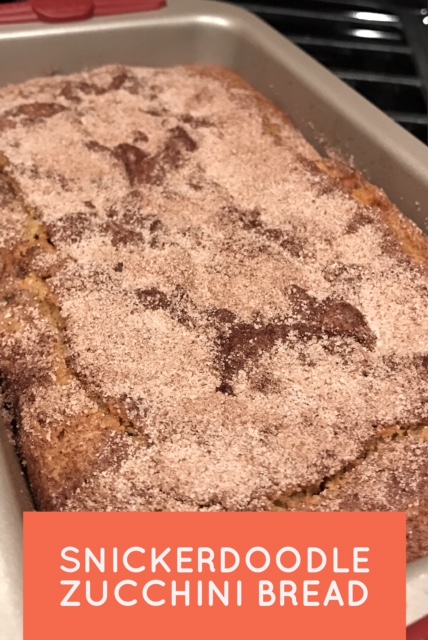Snickerdoodle zucchini bread, perfect for a cinnamon sugar obsession, with a bit of healthy as well