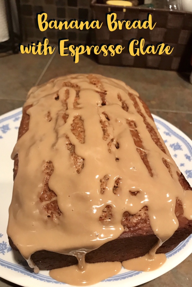 Banana Bread with Espresso Glaze | Finding Time for Cooking